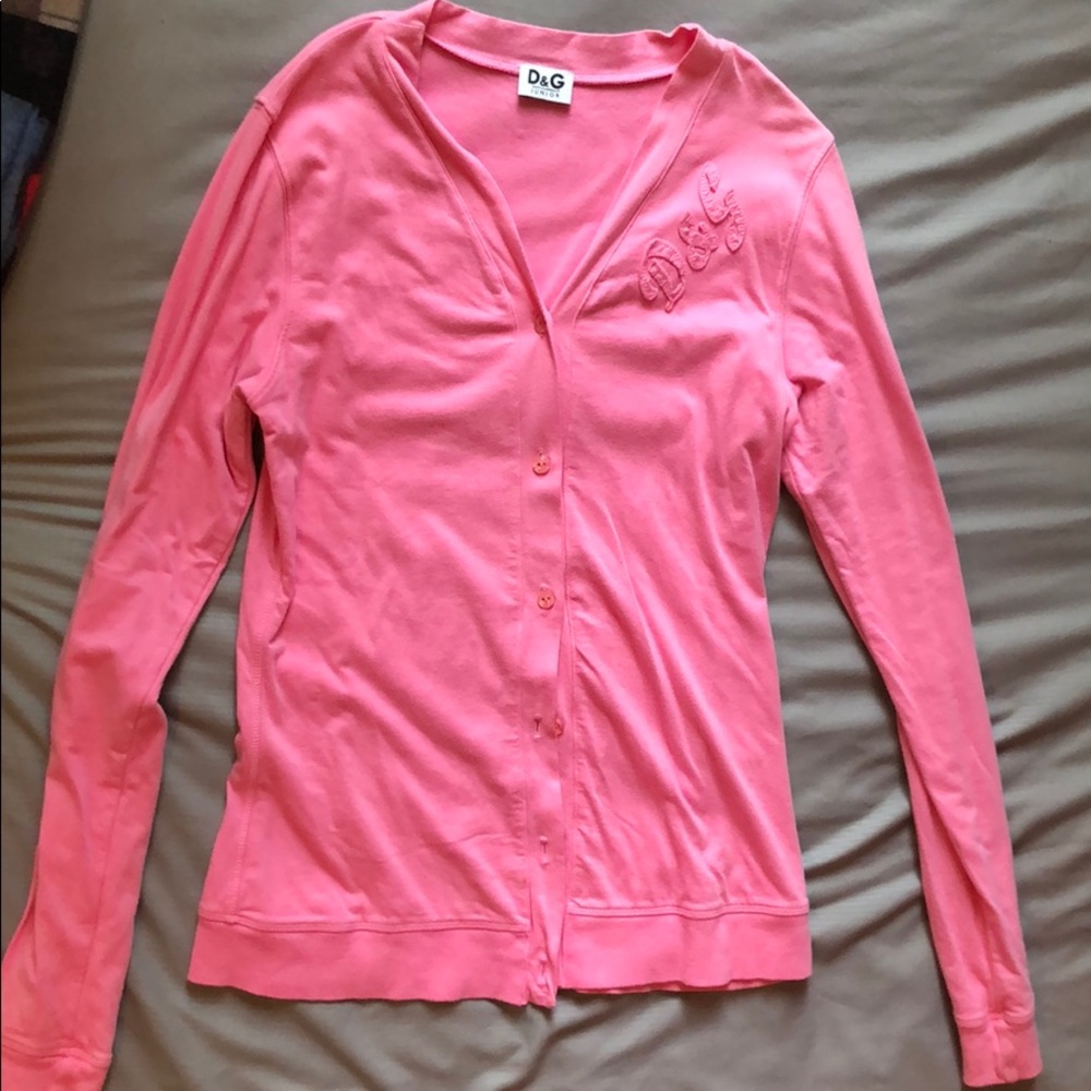 Dolce and Gabbana pink summer cardigan